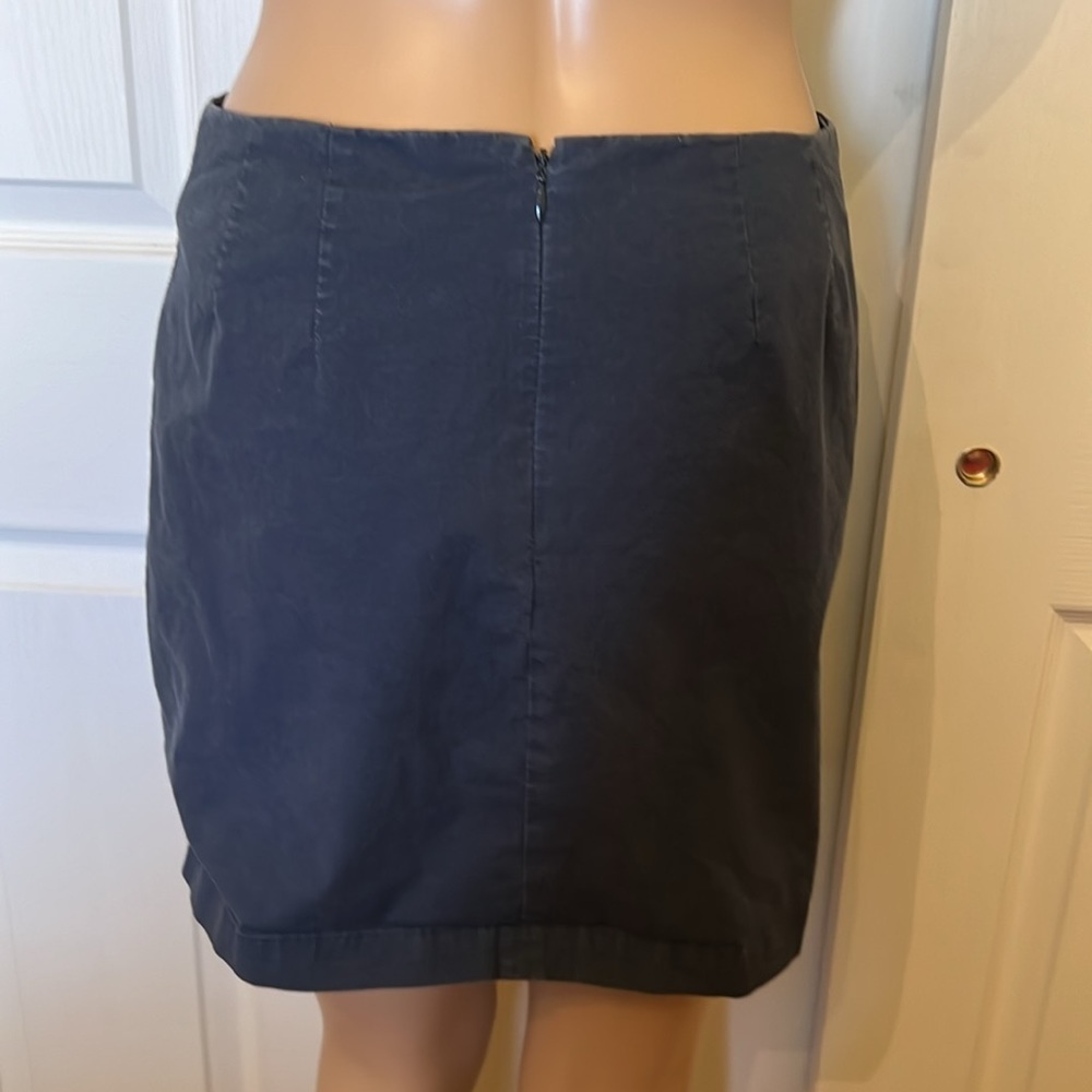 Gap navy blue lined  miniskirt sz 6 - Picture 2 of 4